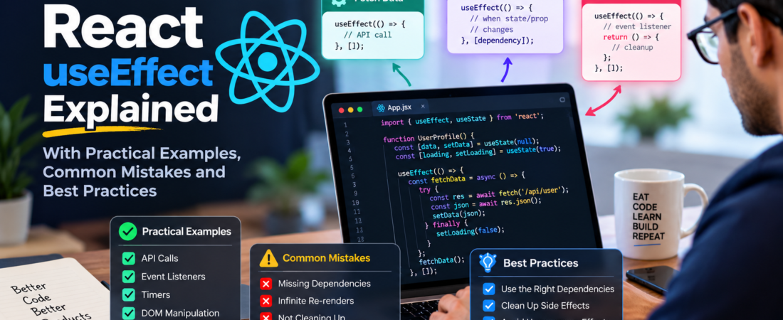 React useEffect Explained: Practical Examples, Cleanup, and Common Mistakes